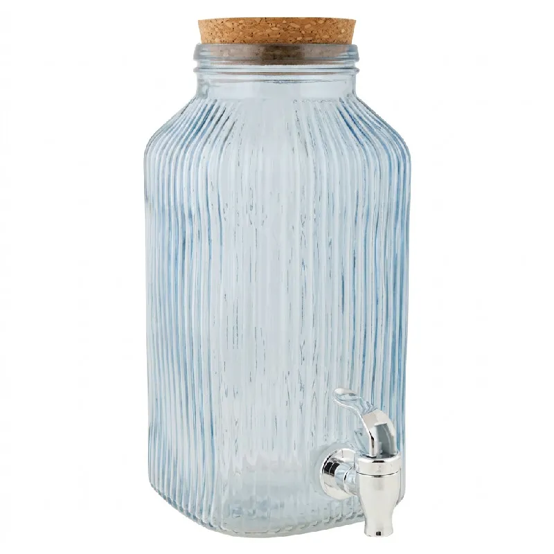 Drinksdispenser Glas Blå 3,35l