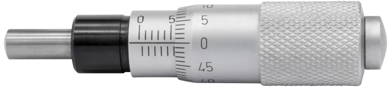 Indbygn.mikrometer 0-15×0,01mm konveks måleflade