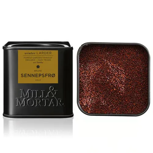 Mill & Mortar Sennepsfrø Hele Brune Ø (50 g)