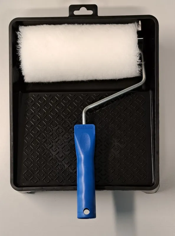 Malerullesæt 180 mm polyester rulle inkl. bøjle og rullebakke