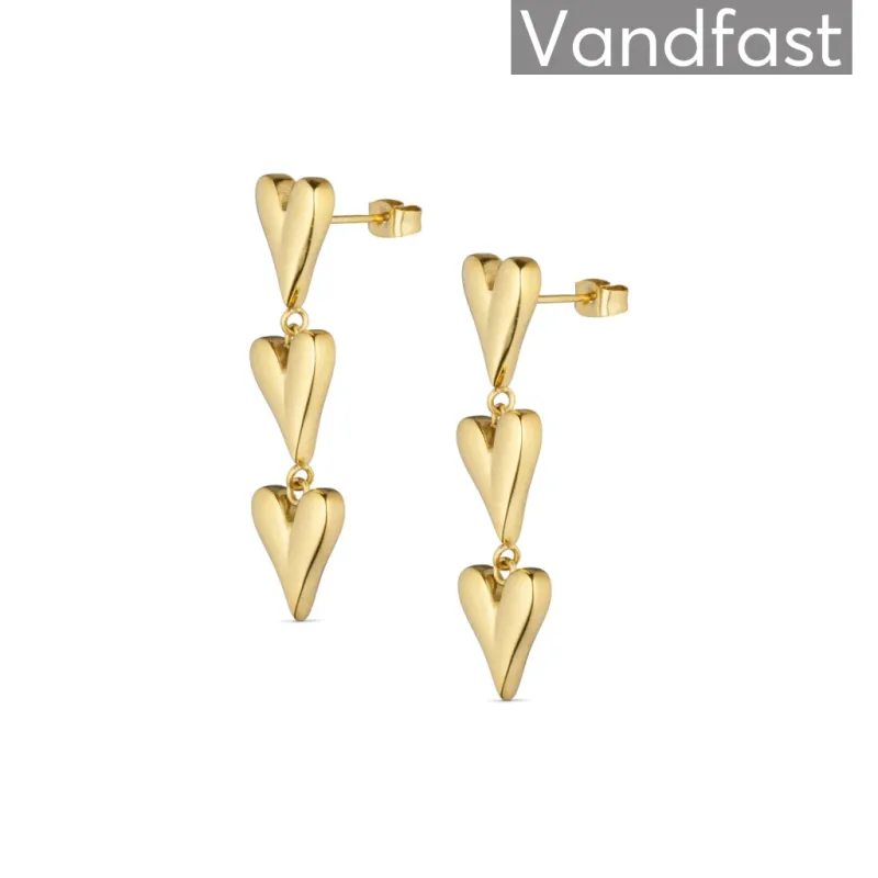 ANNEBRAUNER Paris Heart Øreringe 18K Guldbelagt
