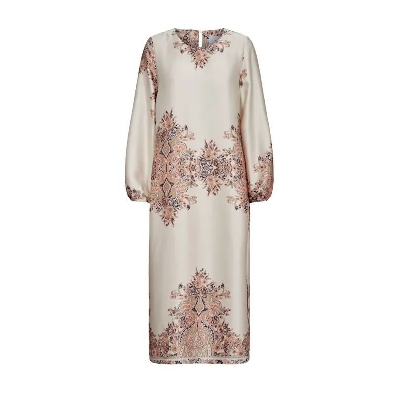 LIBERTE DAME KJOLE WENNISE - Creme paisley