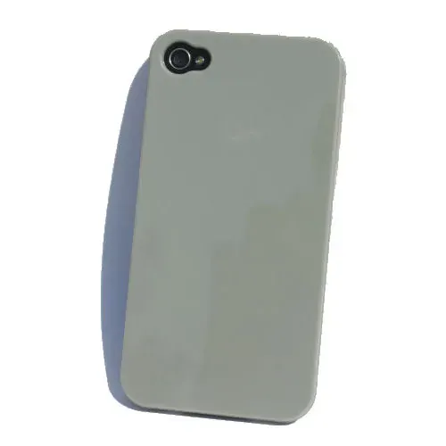 iPhone 4 & 4S cover i hård plastik. Grå.