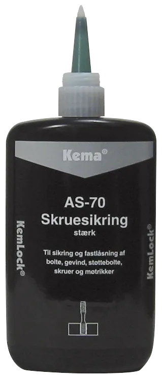 Kema Kemlock skruesikring AS-70 stærk 250ml