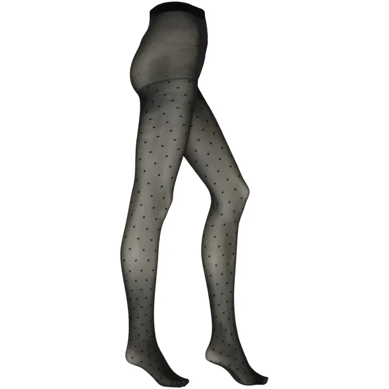 Marta du Chateau dame strømpebukser 20 DEN MdcChris 121-CD22PO1 - Black Dot