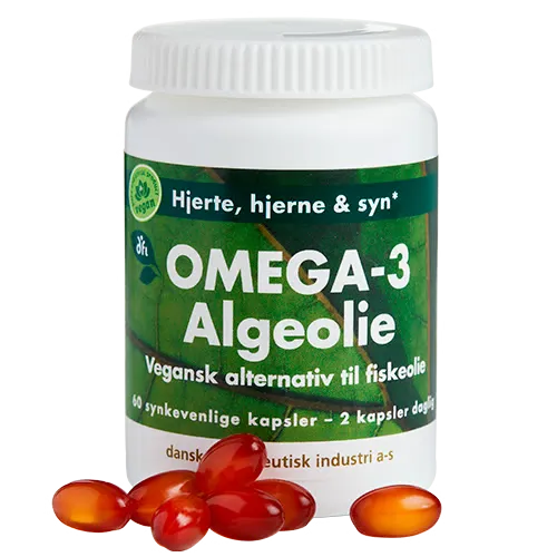 Grønne Vitaminer Omega-3 Algeolie (60 kaps)
