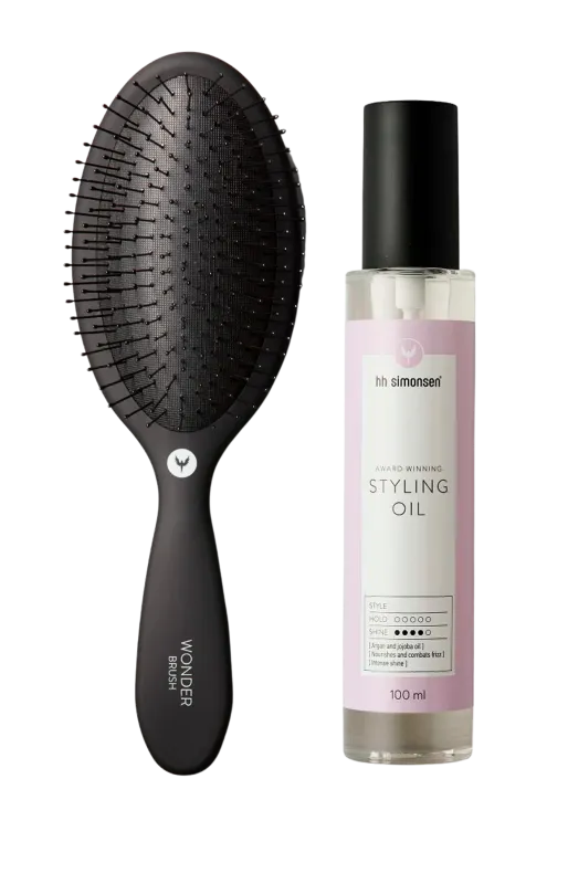 HH Simonsen Styling Oil + Wonder Brush (1 stk)
