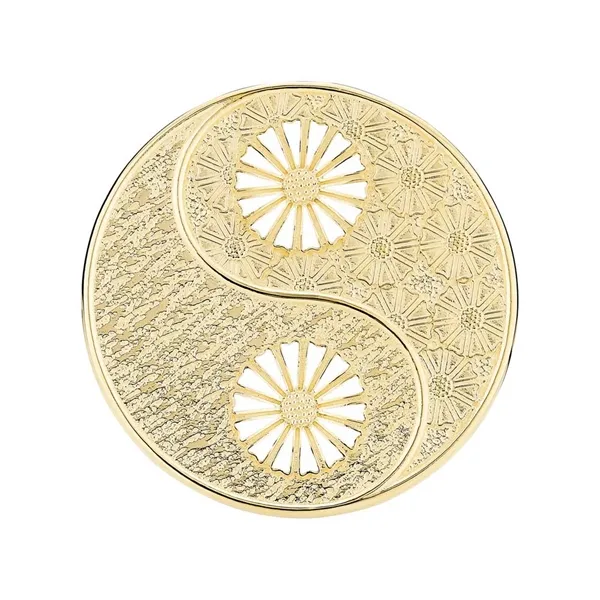 Lund Marguerit Broche med Yin og Yang