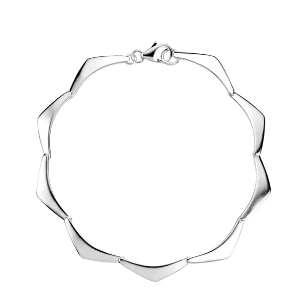 Sølv Armbånd med 9 Led - 20 cm