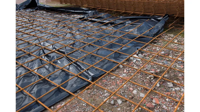 Beskyttelse overdækning sort 0,1 mm 6x6m