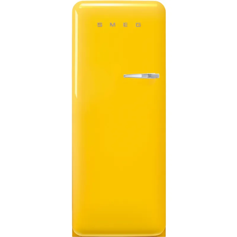 Smeg FAB28LYW6 Køleskab Med Fryser 153cm Venstrehængt Gul