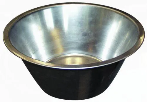 Kalveskål rustfri ombukket 4 ltr