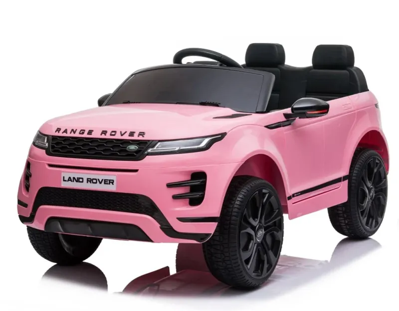 Range Rover Evoque, Elbil til Børn  -  12V Pink med Lithium-batteri, fjernbetjening