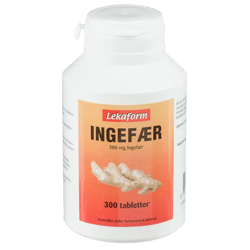 Lekaform Ingefær 300 mg (300 tab)