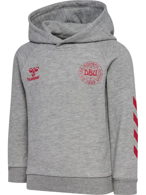 Hummel JR Reg DBU Hoodie - Grey Melange - 122/128