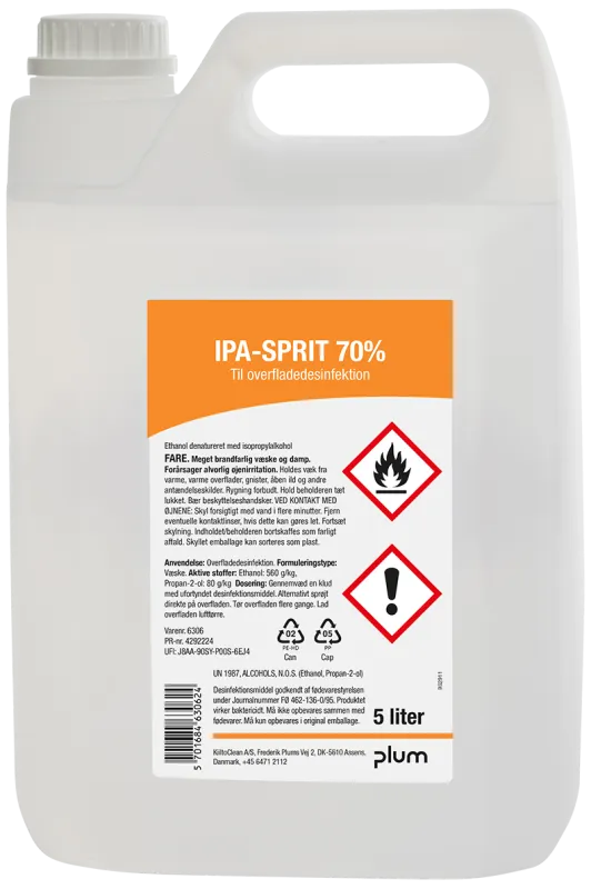 KiilTO IPA-sprit 70%, 5 ltr dunk
