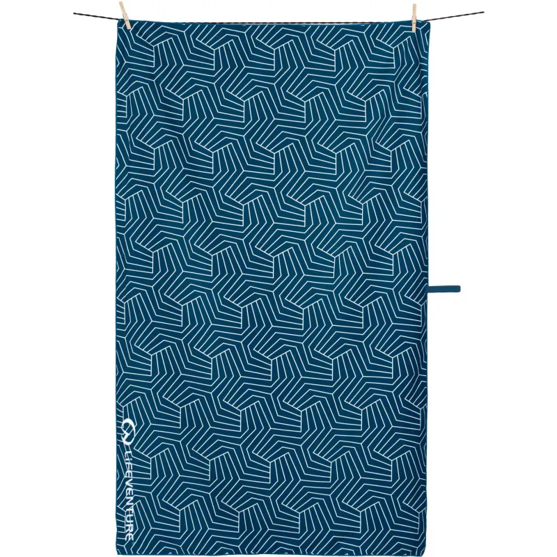 Lifeventure Trek Towel i Genanvendt SoftFibre, geometric
