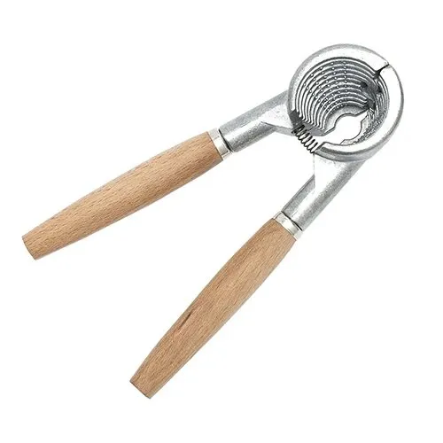 Nøddeknækker metal m. bøgetrægreb 19 cm -1 stk
