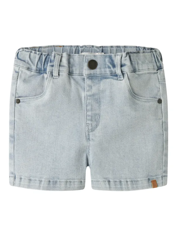 Lil Atelier Frances Shorts - Light Blue Denim - 92 cm