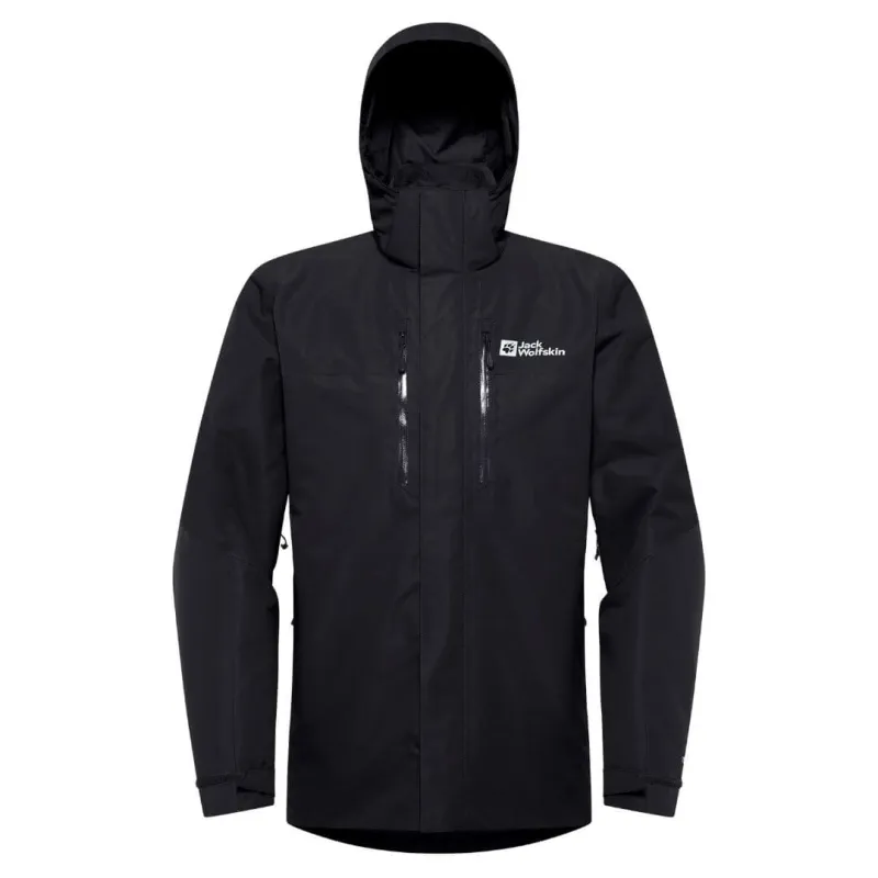 Jakke til herre - Jack Wolfskin Jasper 3in1 - Sort (XXL tilbage)