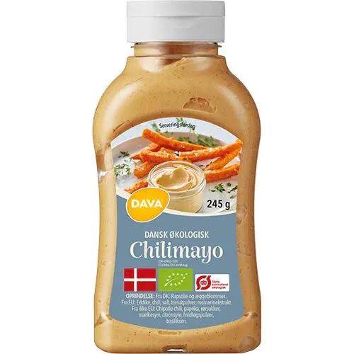 DAVA Chilimayo Øko. - 245 gram