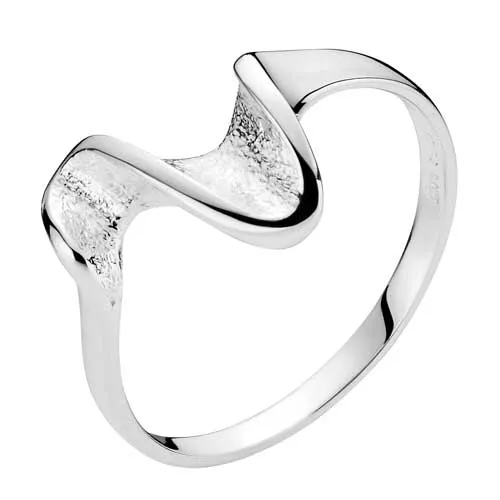Rustik Ring i Sølv