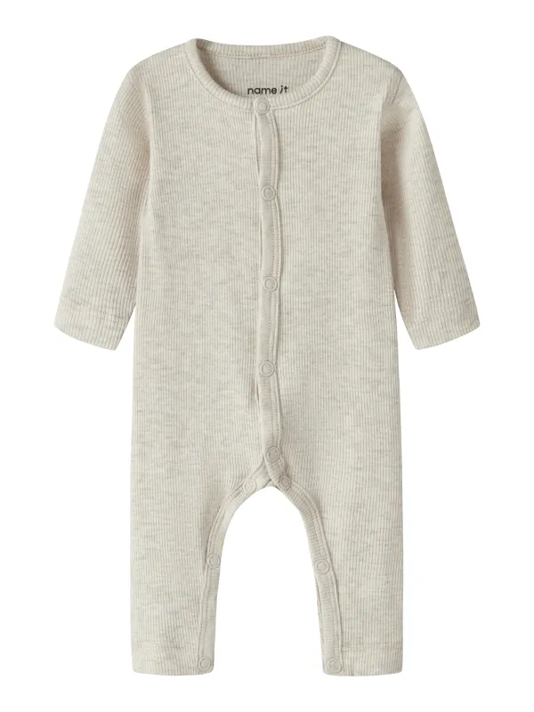 Name It Wilkab - LS Suit - Peyote Melange - 40 cm