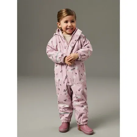 NAME IT Fleece Regndragt Dry10 Keepsake Lilac Swans