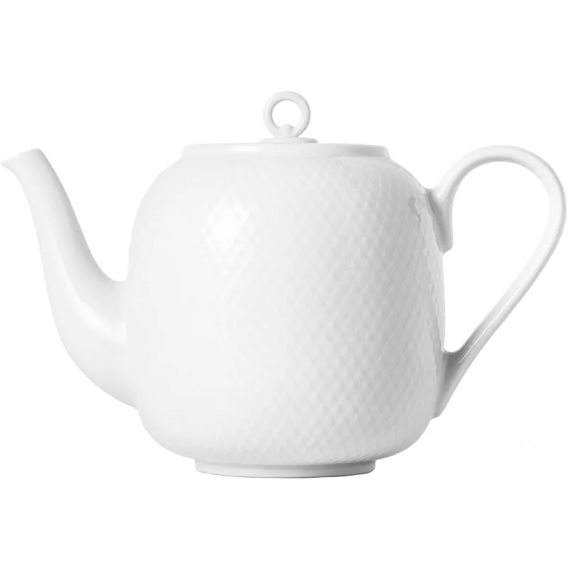 Lyngby porcelæn Rhombe Tekande 1,9 liter, hvid