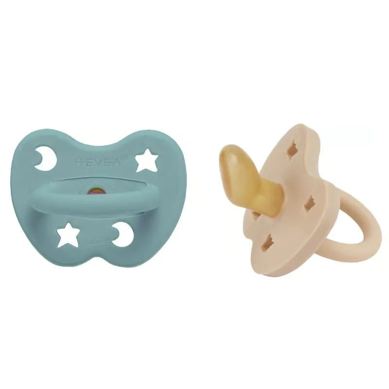 Hevea Naturgummi Sut, Baby Sand & Ocean Blue (1 sæt)
