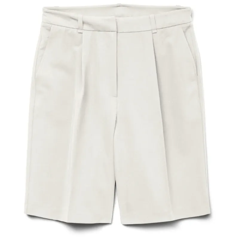 VERO MODA DAME SHORTS AWPASSI - Snow white