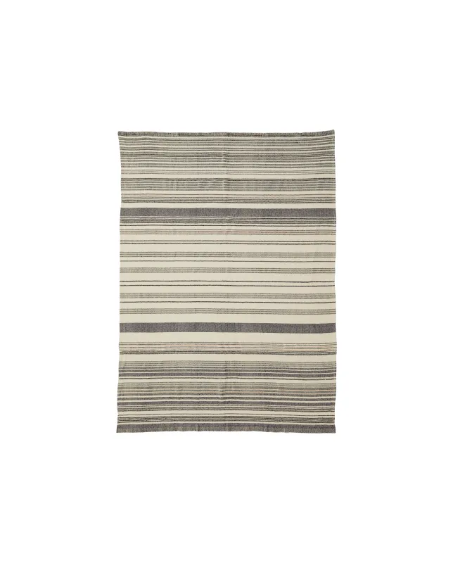 Nordal - VESPER sengetæppe, 140 × 200 cm  -  råhvid