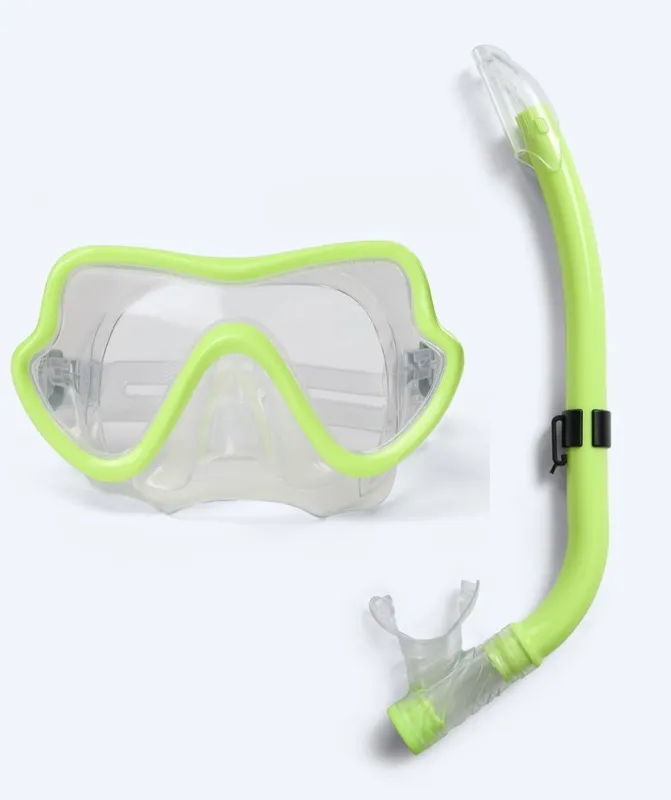 Watery Combo snorkelsæt til junior (8-15) - Trigger - Gul - Snorkelsæt til børn (4-16 år)