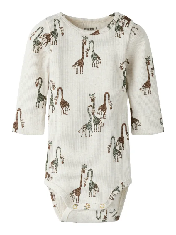 Name It Fridolin LS Body NOOS - Peyote Melange - 50 cm