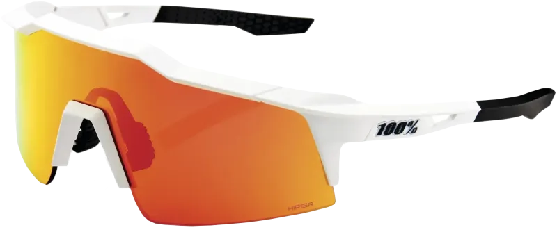 100% SPEEDCRAFT SL - Soft Tact Off White - HiPER Red Multilayer Mirror Lens