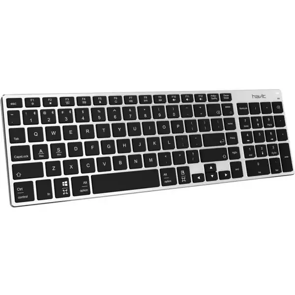 Trådløst Havit Proline Bluetooth Tastatur. KB236BT. Silver.
