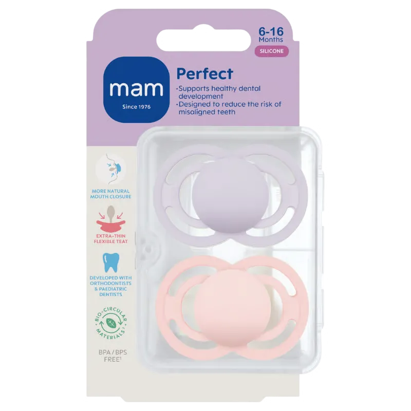 MAM Perfect Silk 6-16M Pink (2 stk)