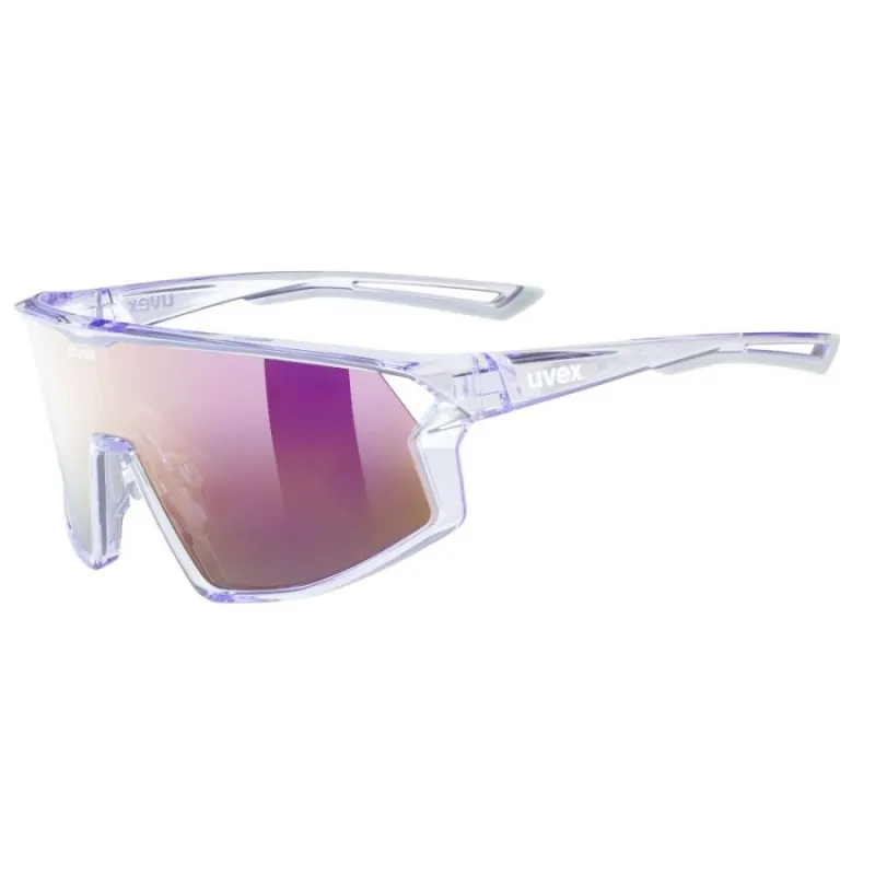 Uvex skyryse, solbriller, transparent lilla