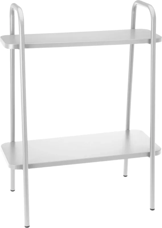 Blomster reol grå m. 2 hylder H66 cm