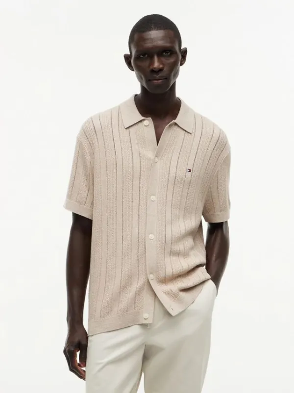 POINTELLE STRUCTURE SS SHIRT