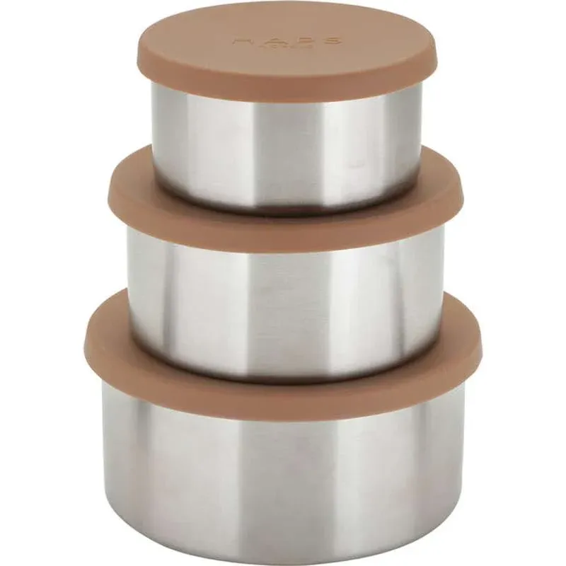 HAPS Nordic Steel Trio Madbeholdere - Large - Terracotta