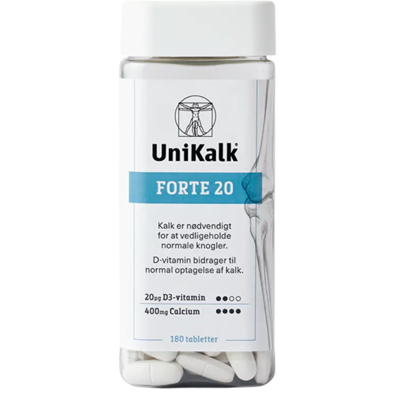 Unikalk Forte 20 (180 stk)