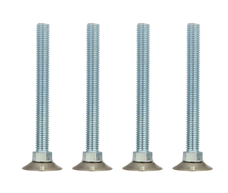 Stilleskruer 4 stk. - 105 mm.  til bordben