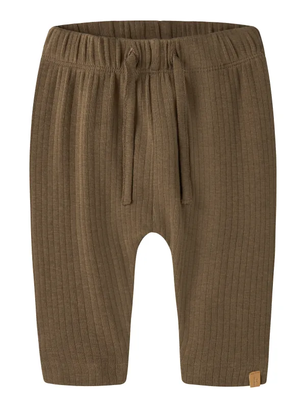 Lil Atelier Gabo - Bib Loose Pant -  Teak - 56 cm