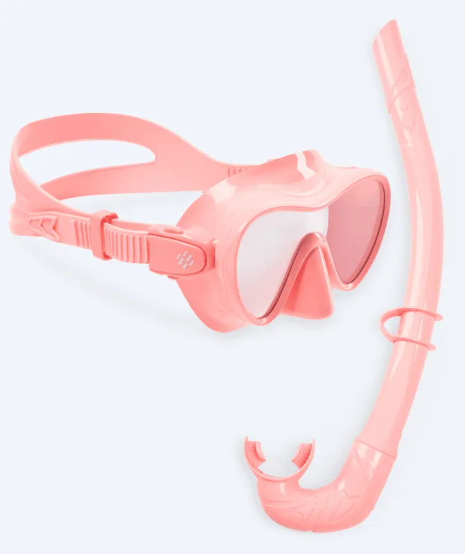 Watery Combo snorkelsæt til børn - Cliff - Pink - Snorkelsæt til børn (4-16 år)