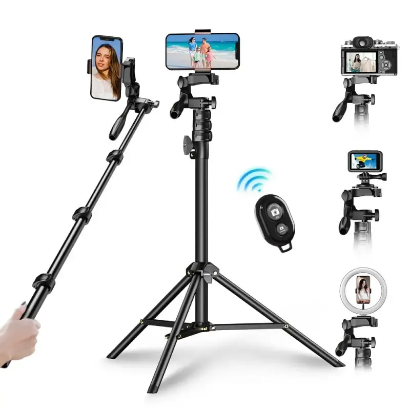 APEXEL multifunktionelt Tripod Stativ og Selfie Stick med fjernbetjening. 51-178cm
