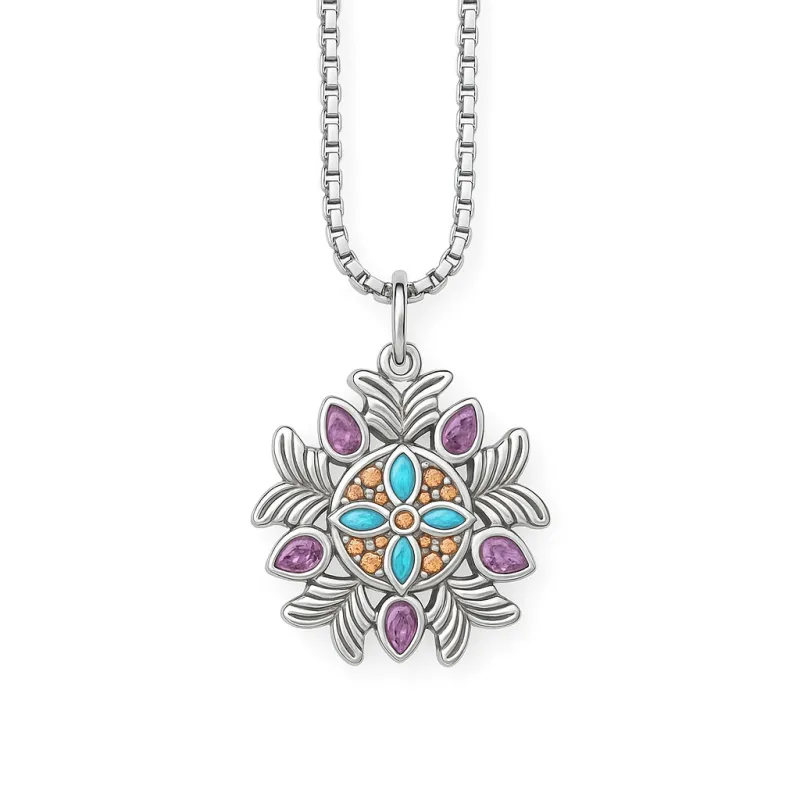 Thomas Sabo Sølv Halskæde Flower
