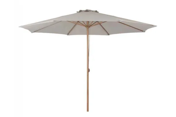 Markedsparasol - Ø3,5 - m/snoretræk - Beige
