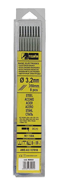 Basisk elektroder Ø 3,2 x 300 mm, 8 stk