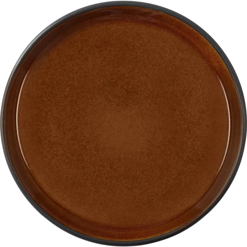 Bitz Gastro Tallerken Ø17 cm, blank rav/sort